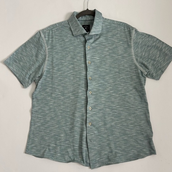 johnnie-O Top Shelf Casual Coral & Teal Button Down Shirts Boys Large Set of 2 - Picture 4 of 11